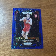 2023-24 Panini Prizm Tristan Vukcevic #126 Blue Fast Break Prizm /150 (RC)