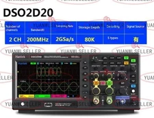 Hantek DSO2D20 2CH Digital Storage Oscilloscope Signal Generator 200Mhz 2GSa/s