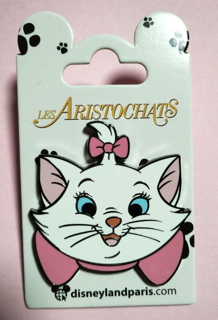 Paris Disney pin badge Marie stylish cat ribbon #749953 | eBay