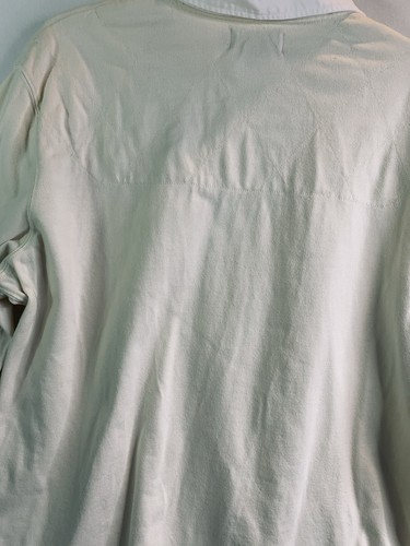 Vintage Polo Ralph Lauren Rugby Shirt Mens Large White Long Sleeve Polo Top - Picture 10 of 10