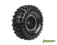 LOUISE 1/10 Crawler CR-Enduro 1.9 supersoft auf Felge schwarz 12mm (2) / LOUT338