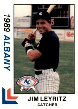 1989 Albany Yankees Best #2 Jim Leyritz Plantation Florida FL - NM Baseball Card