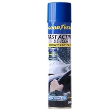 Goodyear Car Windscreen Clean De Icer Spray Aerosol Ice Frost Snow Deicer 600ml