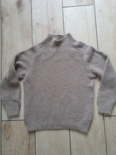 Harley of Scotland Womens Ladies Wool Brown Jumper Size M Used Good Condition