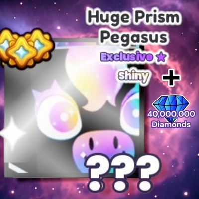 Shiny HUGE Prism Pegasus (RNG Update) + 40 Million Diamonds. PS99