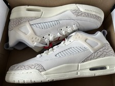 AIR JORDAN SPIZIKE LOW (GS) Sail/University Red UK 6/EU 40 New In Half Box