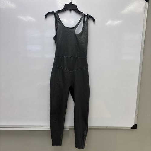 Free People Movement In My Orbit One Piece Metallic Gray Womens Small EUC - Picture 2 of 14