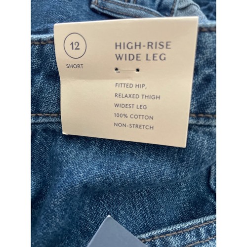 Universal Thread Women's High Waisted Wide Leg Cropped High-Rise Jeans, 12 Short - Picture 11 of 12