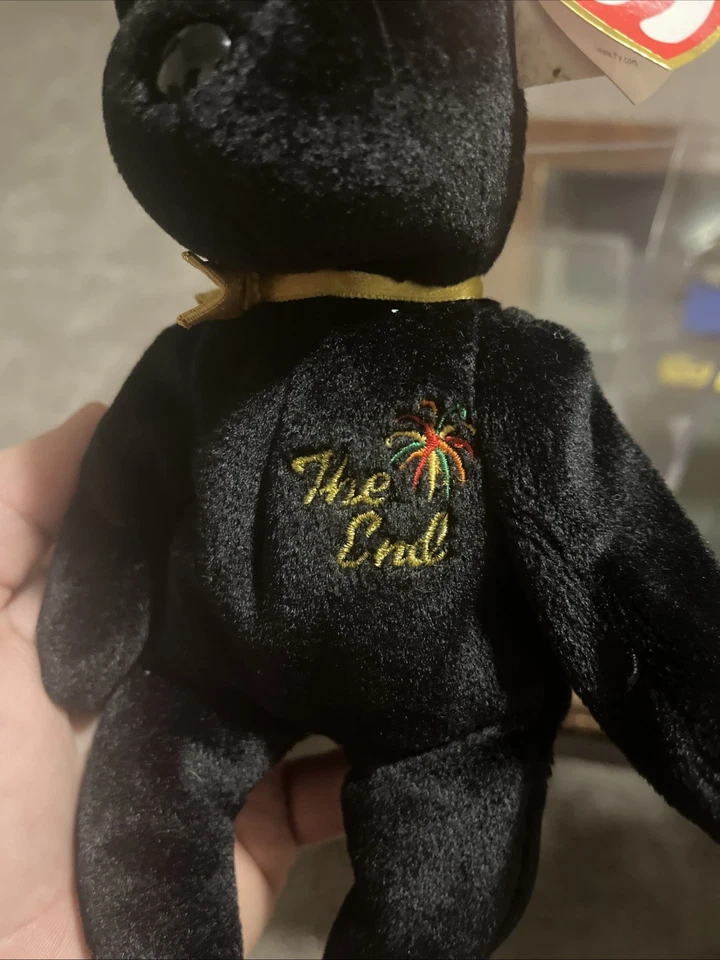 Ty Beanie Baby The End 1999 Y2k Millennium Teddy Bear SG_B00002CFB8_US - MWMT - Image 2 of 4