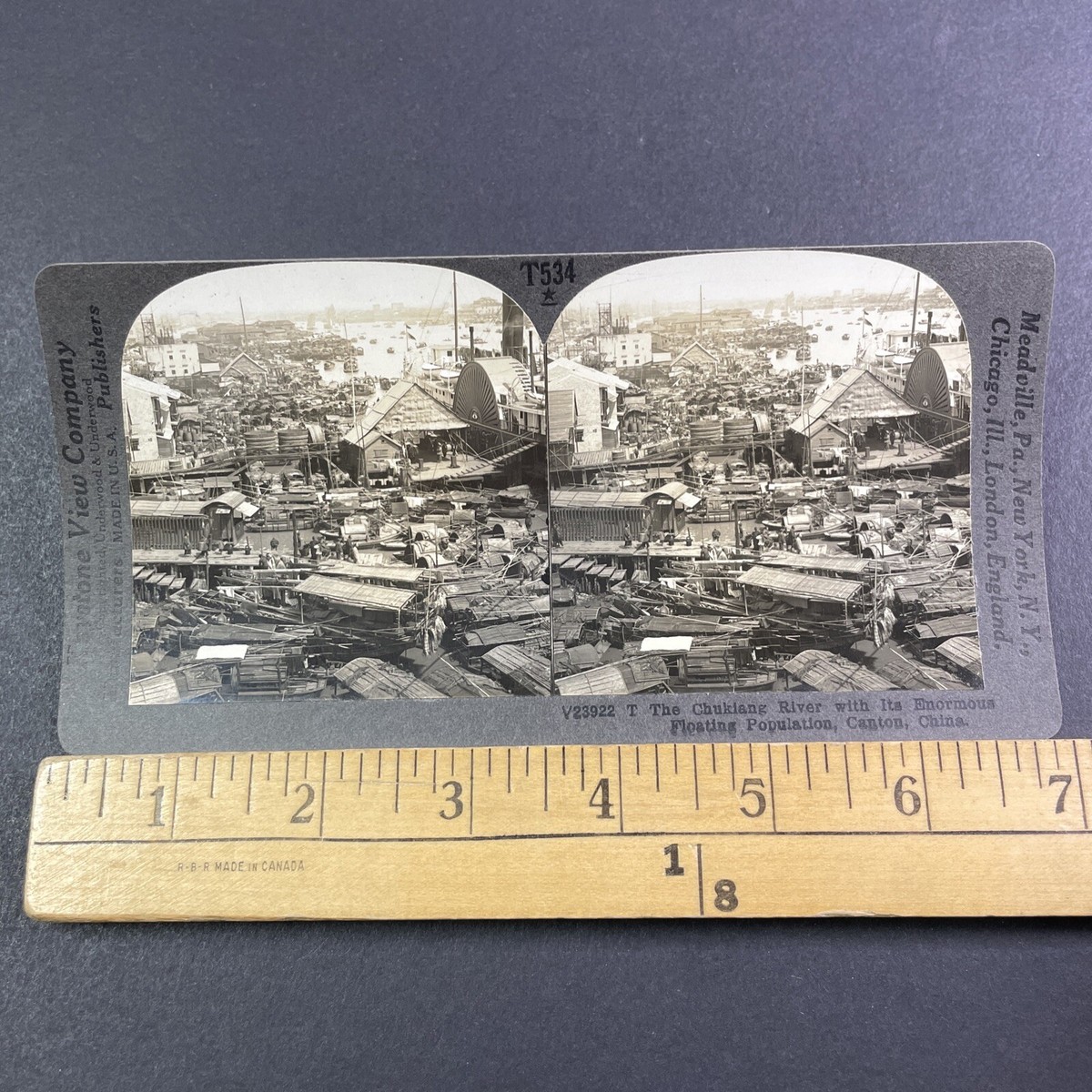 Guangzhou City Port in China Stereoview Antique c1910s Y6137 | eBay