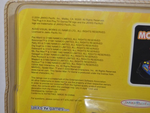 Namco Jakks Plug & Play Juegos de TV Clásicos Pac Man & Mrs Pac Man Nuevo Sellado Raro - Imagen 3 de 3