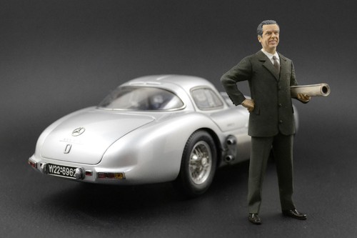 Rudolf Uhlenhaut Figure for 1:18 CMC Mercedes-Benz 300SLR Coupe 1955 NO CAR - Picture 8 of 9
