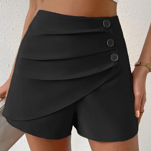 Women's High Waist Shorts Pant Skirt Hotpants Leisure Short Pants Summer Shorts - Picture 21 of 24