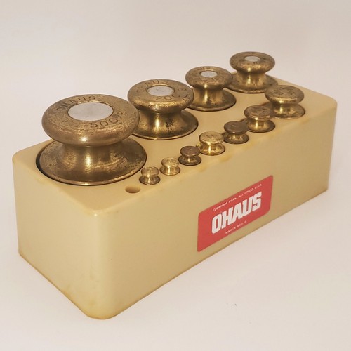 Vintage OHAUS 11 Piece Calibration Weight Set Incomplete - Picture 6 of 12