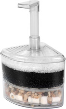 AQUANEAT Aquarium Air Driven Corner Sponge Filter, for Fry Shrimp Nano Fish Tank