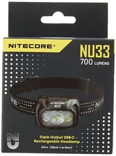 Nitecore NU33 700 Lumen USB C Rechargeable Headlamp with Red Light
