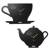 Present Time 30cm Blackboard Silhouette Shape Includes Chalk. Wall Clock Present Time 30cm Blackboard Silhouette Shape Includes Chalk. Wall Clock
