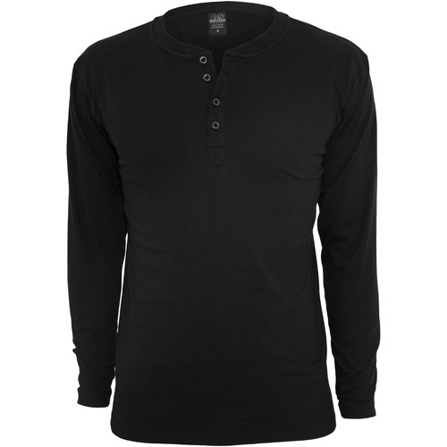 UrbanClassics Henley Longsleeve Langarmshirt L/S Tee Basic Baumwolle Jersey Men - Picture 8 of 17