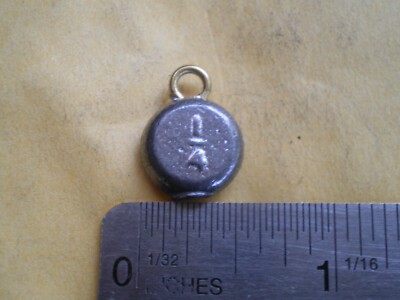 20 FLAT ROUND COIN FISHING SINKER, 1/4 GOOD