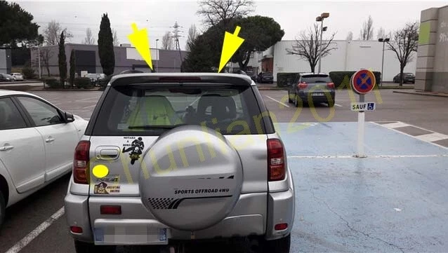 LED Light ABS Spoiler Wing Factory Style for 2001-2010 Toyota RAV4 - Image 2 of 4