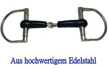  D-Trense D bit Hunter D Edelstahl Einfach gebrochen Stärke 21 mm  12,5 cm
