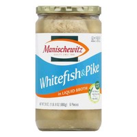 Manischewitz Whitefish & Pike, In Liquid Broth on sale Manischewitz Whitefish & Pike, In Liquid Broth on sale