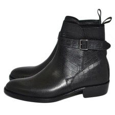 Camperos stivali uomo LS Luisantiago vera pelle anaconda pitonata nero cinghia o