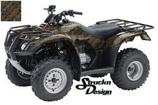 Teal Orange Checkered Stripe Decal Vinyl Graphic Wrap Kit ATV UTV Golf Cart US