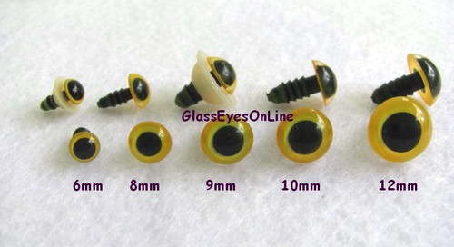 22 PAIR Safety Eyes 6mm to 12mm MIX COLOR +Washer Teddy Bear Doll Sew Crochet PE - Picture 28 of 53