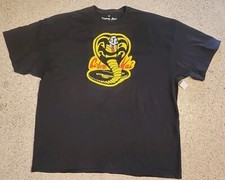 Cobra Kai Karate Kid No Mercy Big Men's black T-Shirt Size 3XL