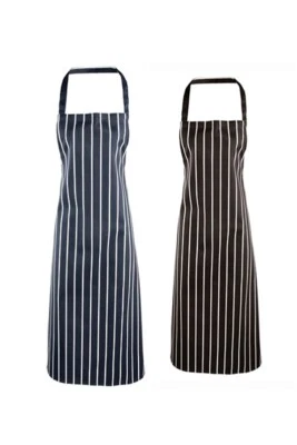 PREMIER WORKWEAR Schürze Streifen Latzschürze Gestreift Striped Apron 110 NEU