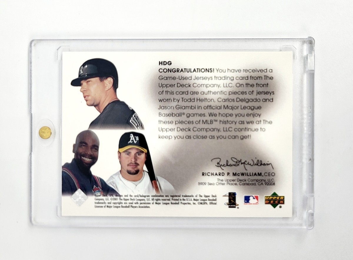 ■MLB Jason Giambi Carlos Delgado Patch Jason Giambi & Carlos Delgado MLB Patch Jersey 2003 Upper