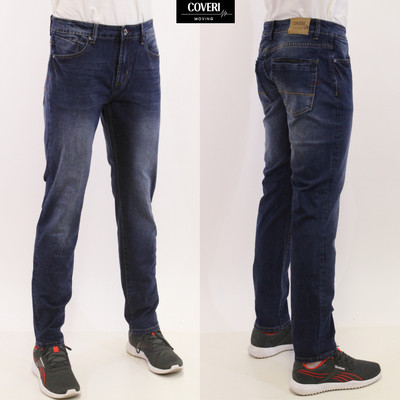 Jeans Uomo COVERI MOVING Elasticizzato Lavaggio Scuro Regular Fit 33420 |  eBay
