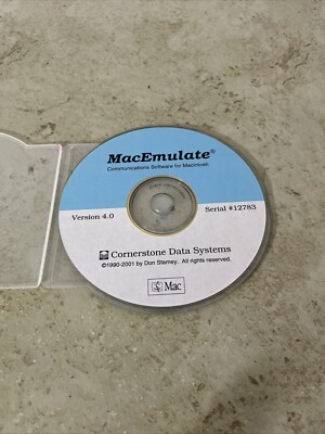 Mac Emaculate Communications Software For Macintosh Version 4.0 Cornerstone Data