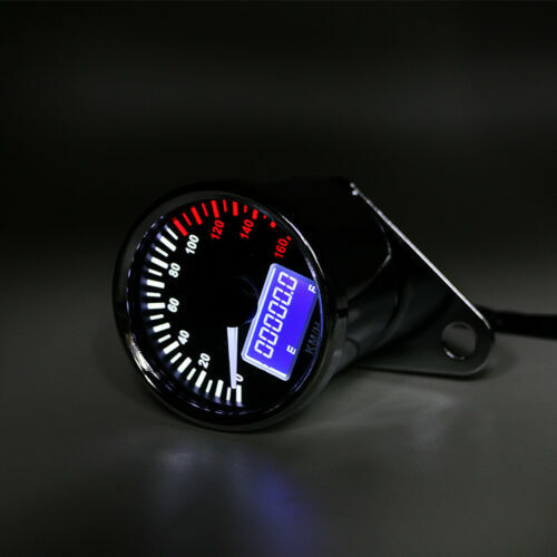 12V LCD Digital Speedometer Tachometer Odometer Fuel Gauge Motorcycle