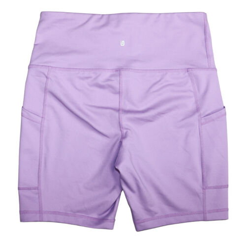 Ideology 7" Inseam Compression Fit Solid Color Women's Bike Shorts S NWT Crocus - Picture 2 of 2