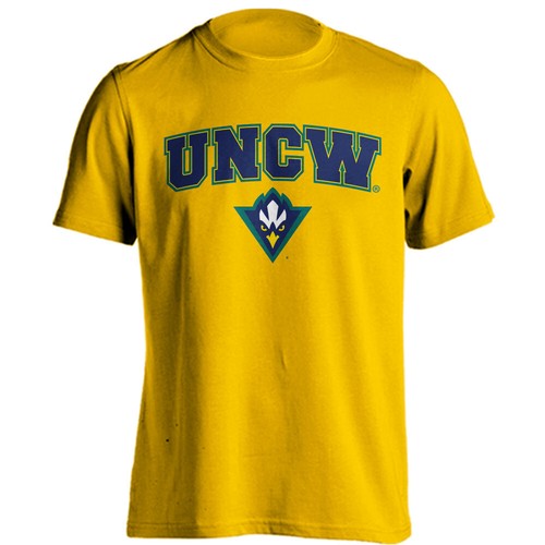 University of North Carolina Wilmington UNCW Text Logo Short Sleeve T-shirt - Picture 5 of 15