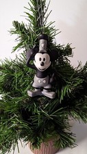 CUSTOM DISNEY HOLIDAY CHRISTMAS ORNAMENT ... MICKEY MOUSE AS STEAMBOAT WILLIE