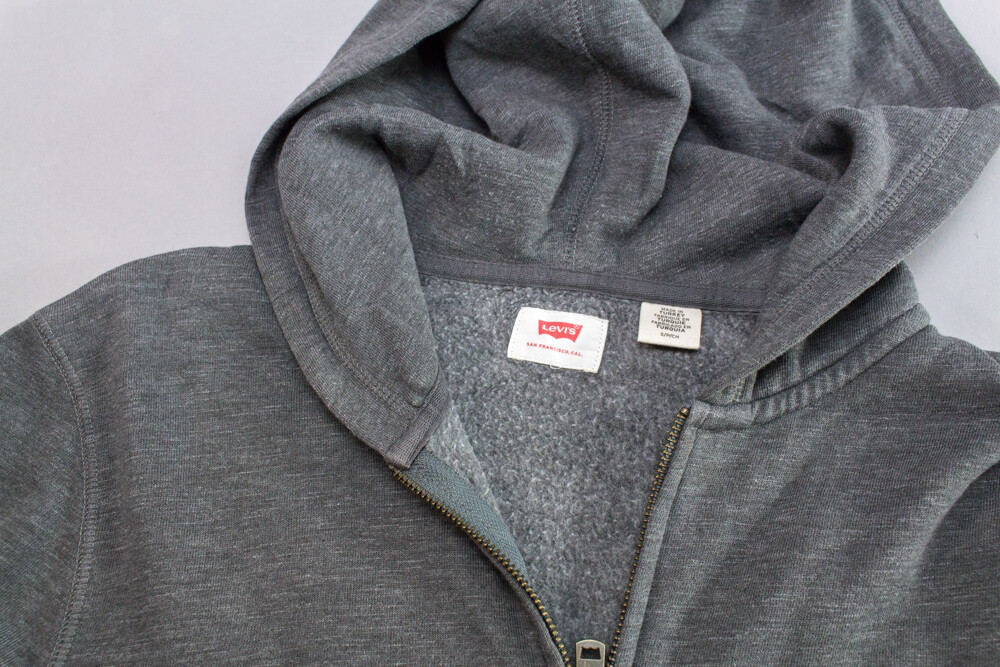 Sweat à Capuche Homme Levi's Beige – Taille XL – Logo Graphique – Manches Longues – Occasion Bon état