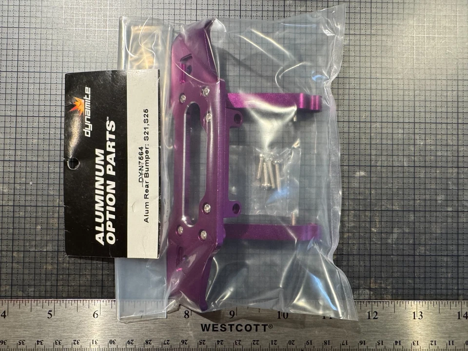 HPI Savage Purple Rear Alloy Bumper S21 S25 DYN7564 Nitro .21 .28 Big Block SS - Image 2 of 4