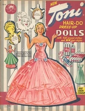 VINTAGE UNCUT 1951 TONI HAIR-DO PAPER DOLL ~LOWE~ORIG SZ~LASER REPRODUCTION NO1 