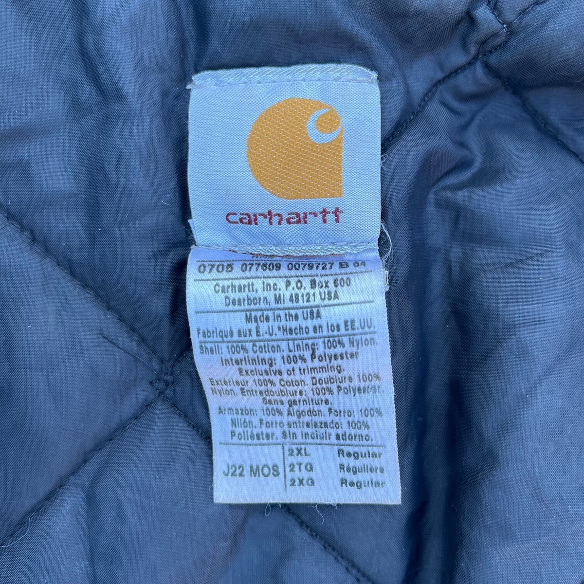 Vintage Carhartt Mens J22MOS 2XL Arctic Quilt Lined Moss Vintage Carhartt Mens J22MOS 2XL Arctic Quilt Lined Moss