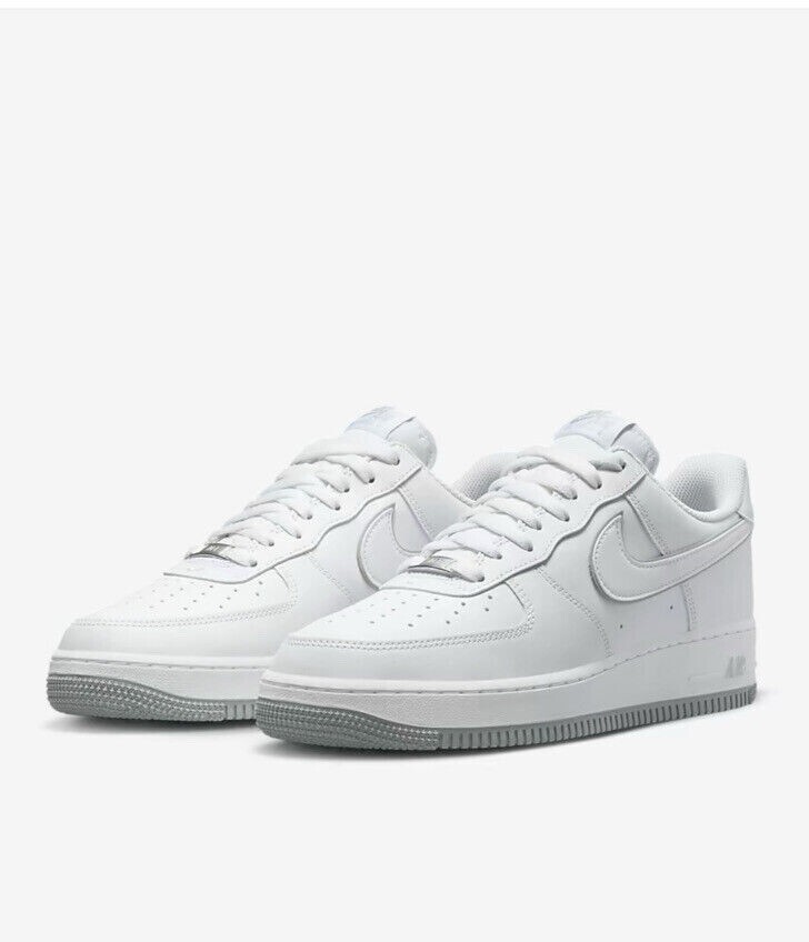 ★【NIKE】★Nike Air Forc.e 1 '07 White Wolf Grey★24-31★ Nike Air Force 1 '07 White Wolf Grey Lifestyle Sneakers