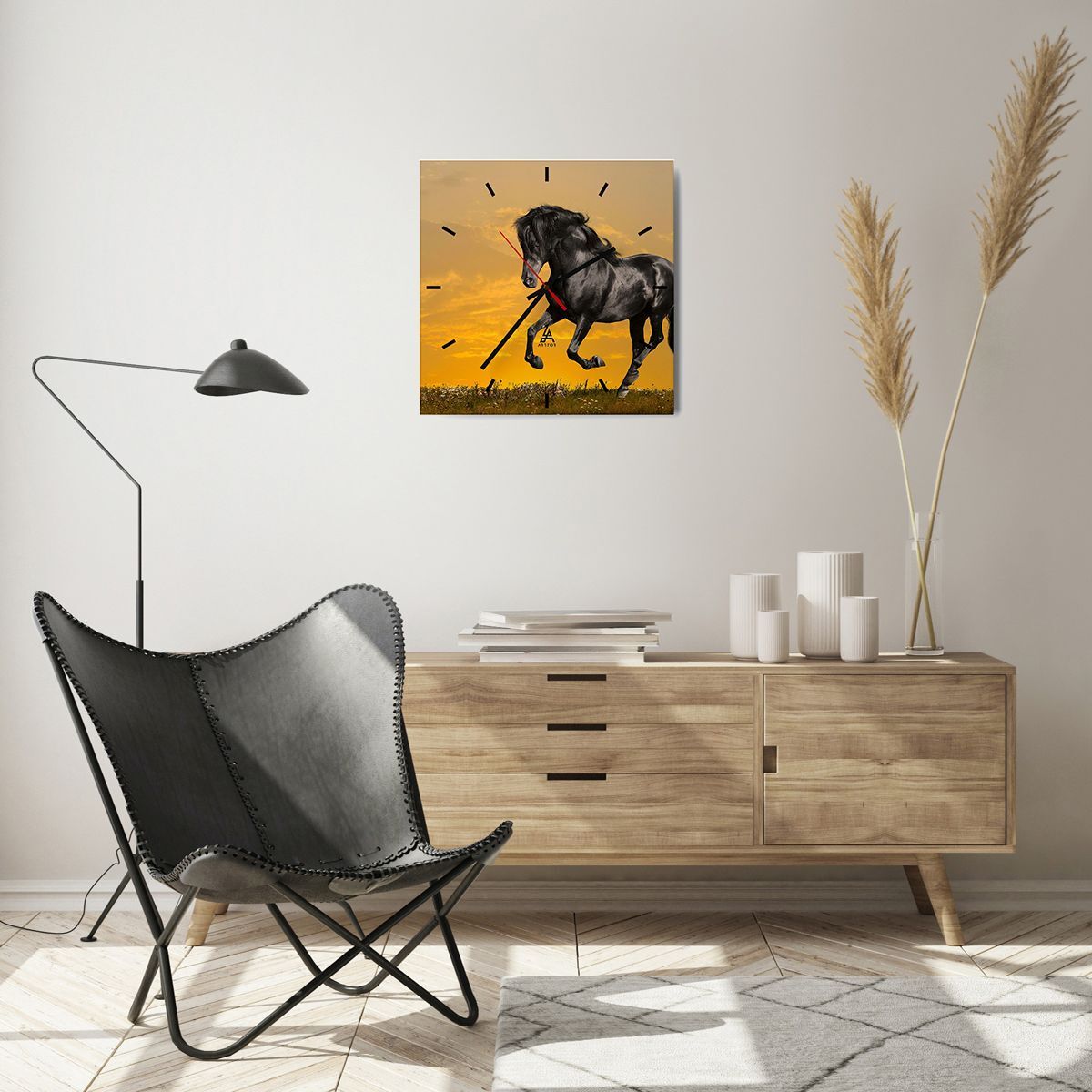 Horloge Murale Design Moderne Jungle Léopard Panthère