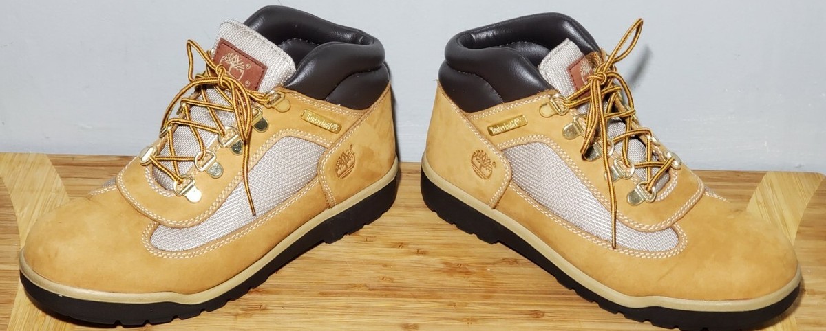 Timberland Field Boots 15945 Boys Size 5 Wheat Leather | eBay