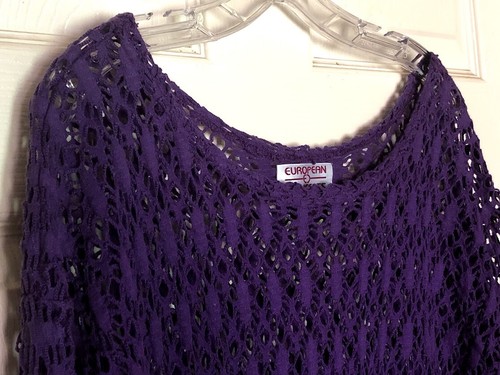 VTG European Concepts Women's Junior's Shirt Open Weave All Seasons - Picture 3 of 5
