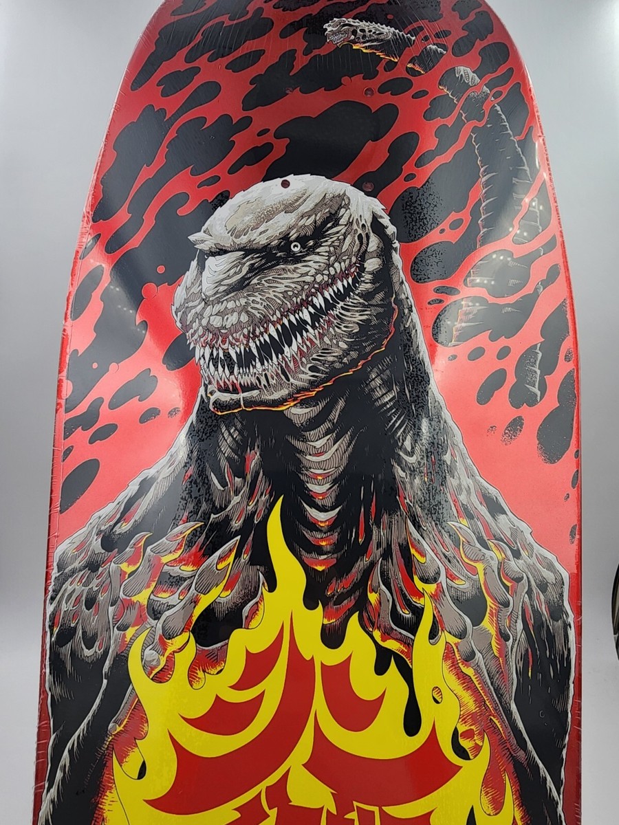 2024 Santa Cruz x Godzilla Shin Tom Knox Firepit Skateboard