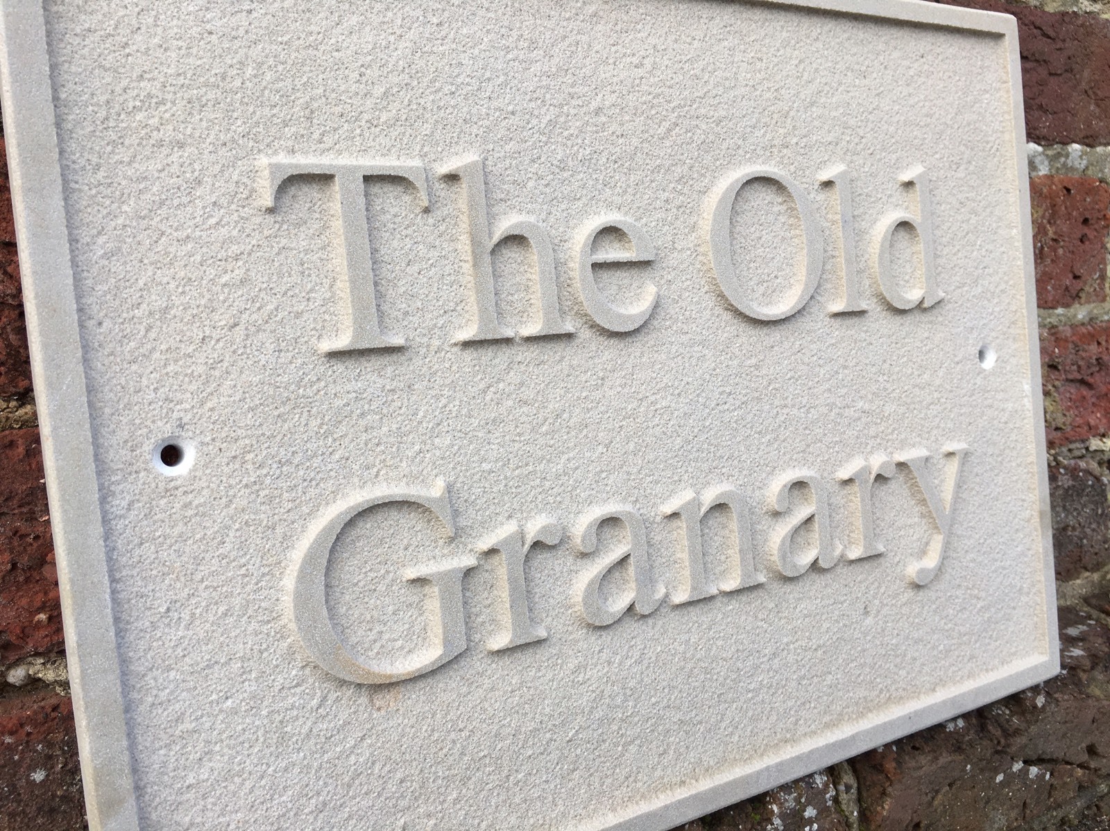 Relief Engraved Stone House Sign eBay