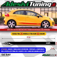 Kit 2 Adesivi Strisce Laterali per auto Kia - Scegli Modello e Colore