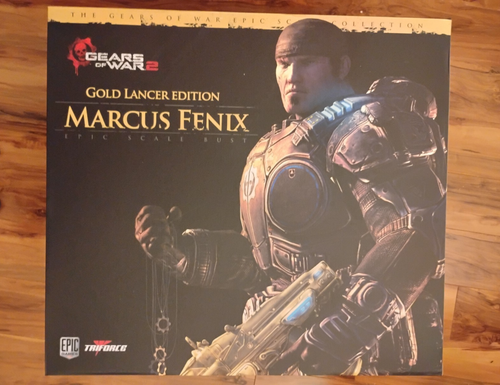 Marcus Fenix Gold Lancer Edition TriForce Gears Of War 2 Epic Scale Bust 12/100